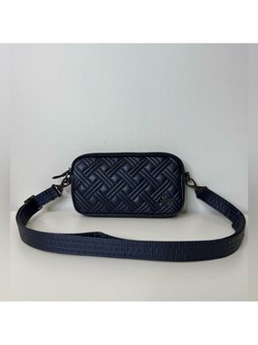 Lug Coupe XL Convertible Crossbody Bag Metallic Indigo RFID Interior Wallet